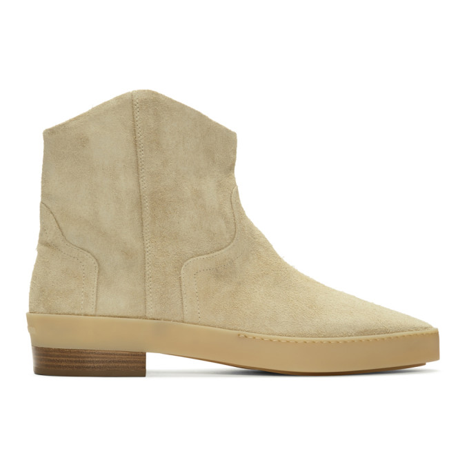 Fear of God Beige Sante Fe Western Chelsea Boots