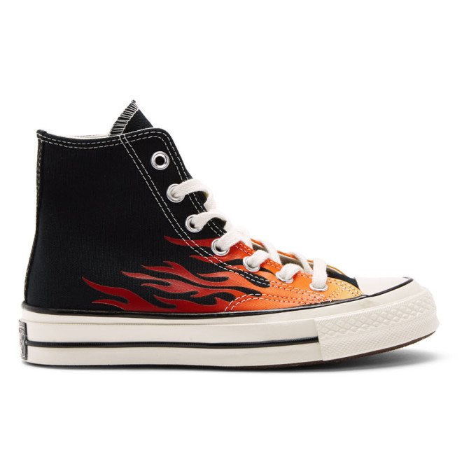 CONVERSE CONVERSE BLACK FLAME CHUCK 70 HIGH trainers