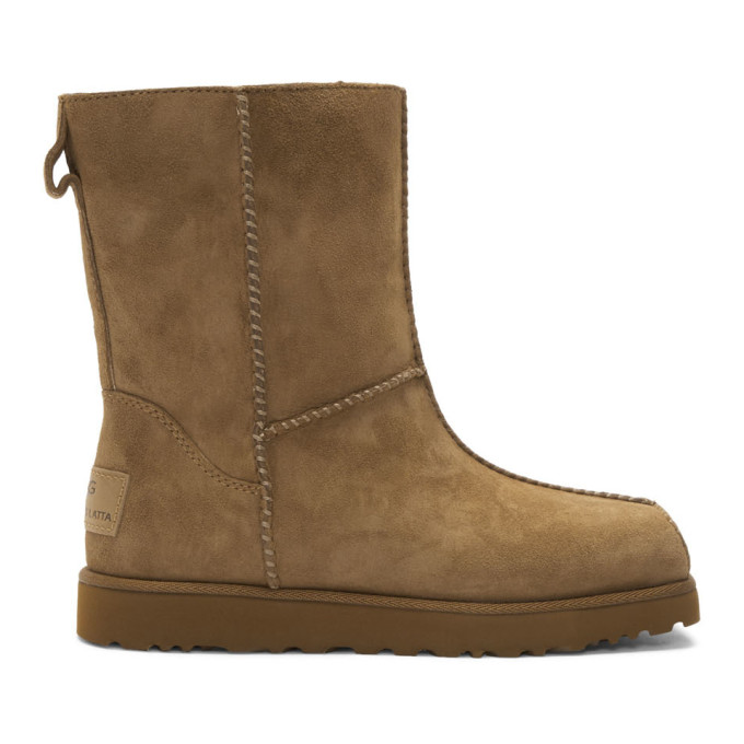 Eckhaus Latta Brown and Off-White UGG Edition Block Boot