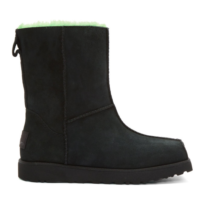 Eckhaus Latta Black and Green UGG Edition Block Boots