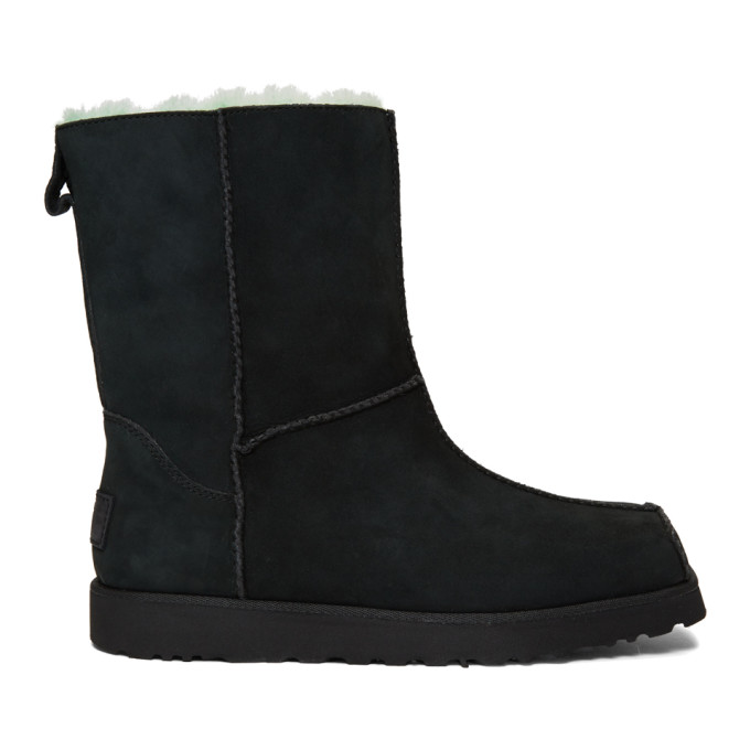 Eckhaus Latta Black and Green UGG Edition Block Boots