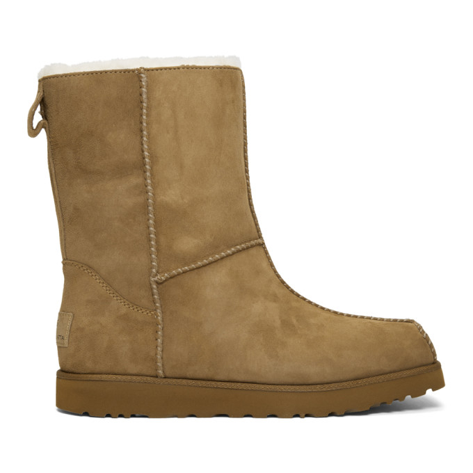 Eckhaus Latta Brown and Off-White UGG Edition Block Boots