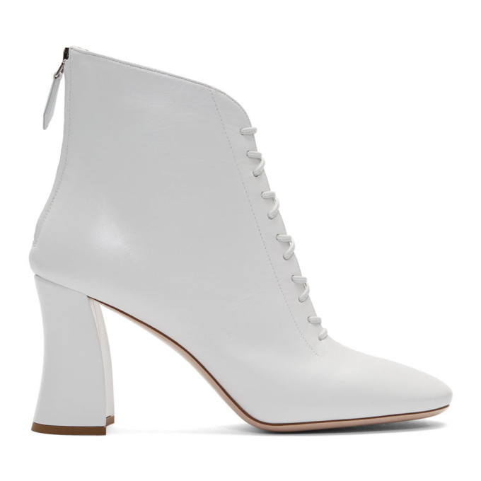 Miu Miu White Rochetto Boots