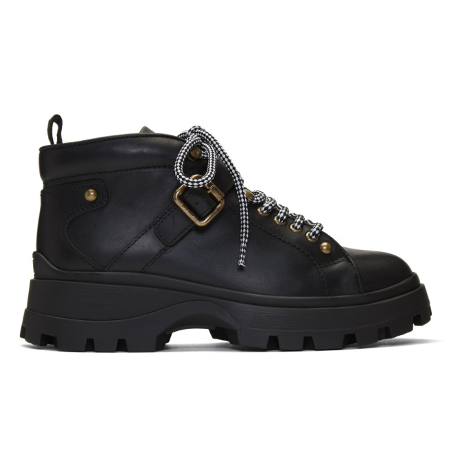 Miu Miu Black Low-Top Ankle Boots