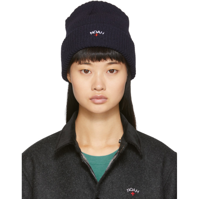 Noah Navy Core Logo Beanie | ModeSens