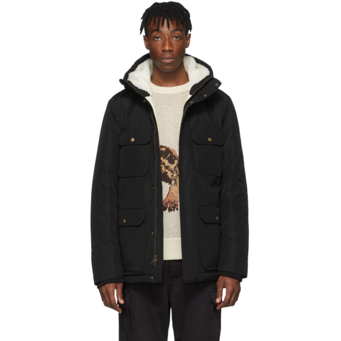 AIMÉ LEON DORE AIME LEON DORE BLACK WOOLRICH EDITION MOUNTAIN JACKET