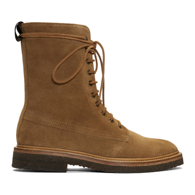 Rhude Brown Suede MA-1 Boots