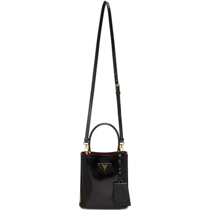 Click to view more detailed imagery on our partner's website Prada Black Bucket Bag In F0Me5 Black