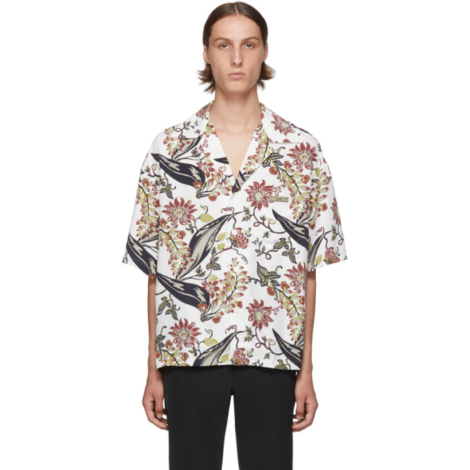 Prada Multicolor Floral Printed Shirt