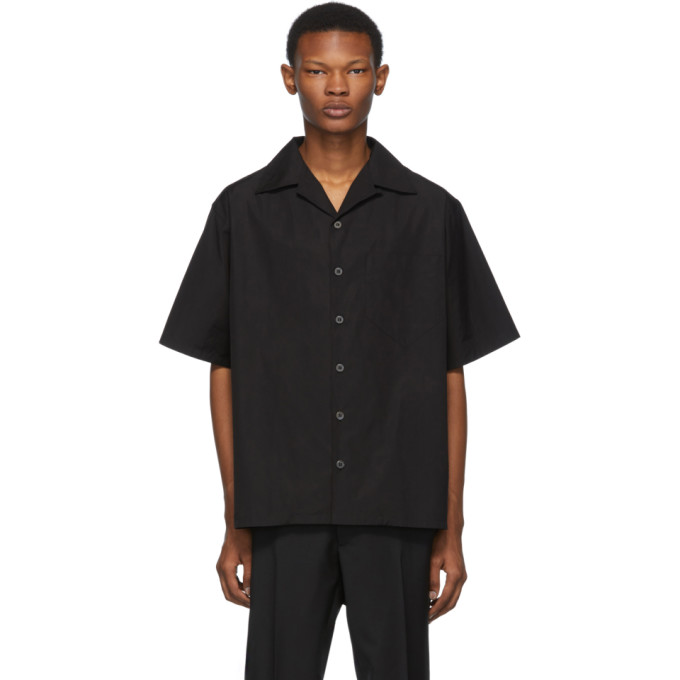 Prada Black Poplin Shirt