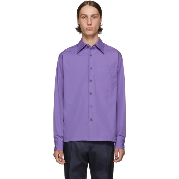 Prada Purple Pocket Shirt