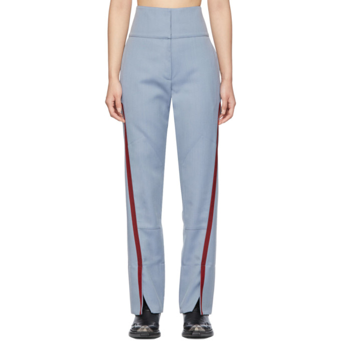 Click to view more detailed imagery on our partner's website Kiko Kostadinov Blue Saturn Waist Trousers In Cerulean
