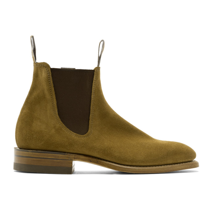 R.M. Williams Tan Craftsman Chelsea Boots