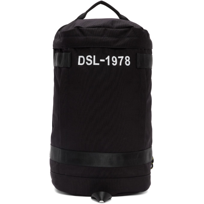 Diesel Black Urbhanity Pieve Backpack In T8013 Black