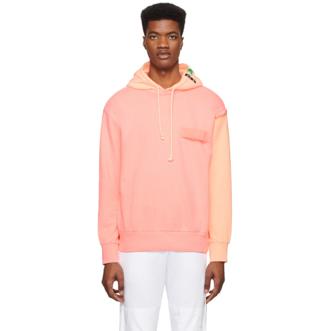 Diesel Men's S-crazy Colourblock Pullover Hoodie In Pink | ModeSens