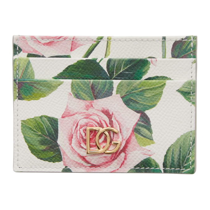 dolce and gabbana floral card holder