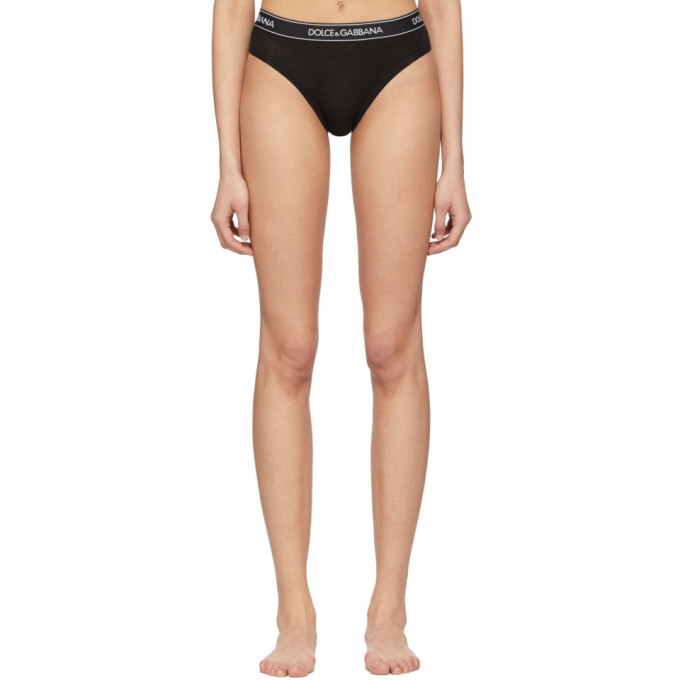 DOLCE & GABBANA DOLCE AND GABBANA BLACK JERSEY BRIEFS