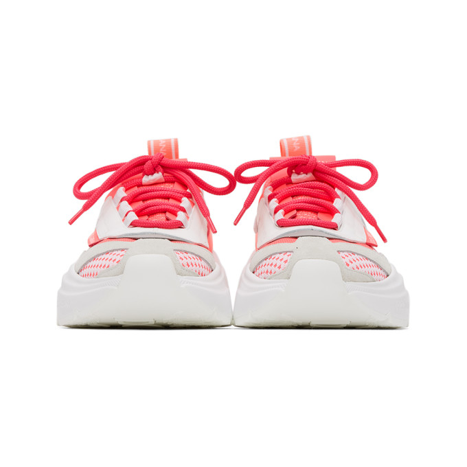 DOLCE & GABBANA DOLCE AND GABBANA PINK STRETCH MESH DAYMASTER SNEAKERS