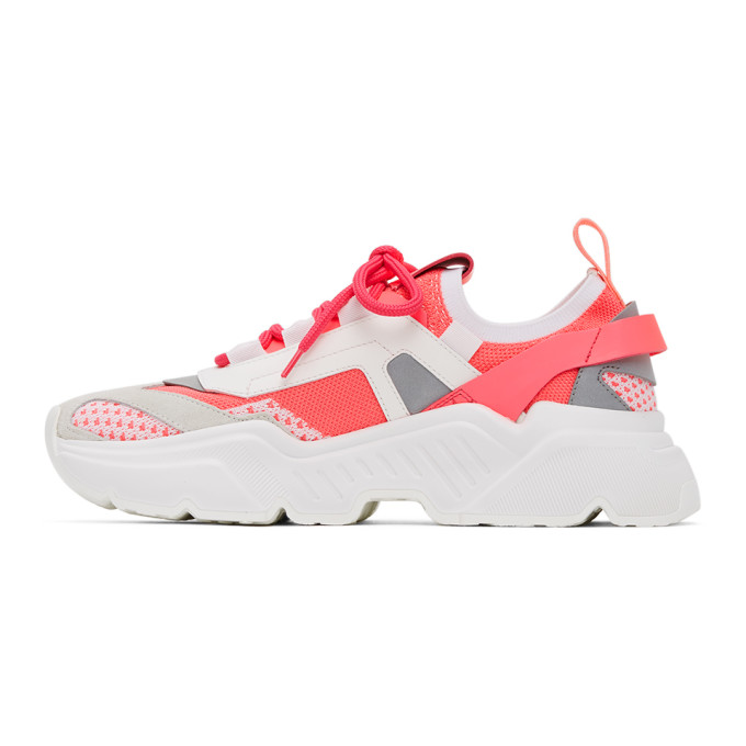 DOLCE & GABBANA DOLCE AND GABBANA PINK STRETCH MESH DAYMASTER SNEAKERS