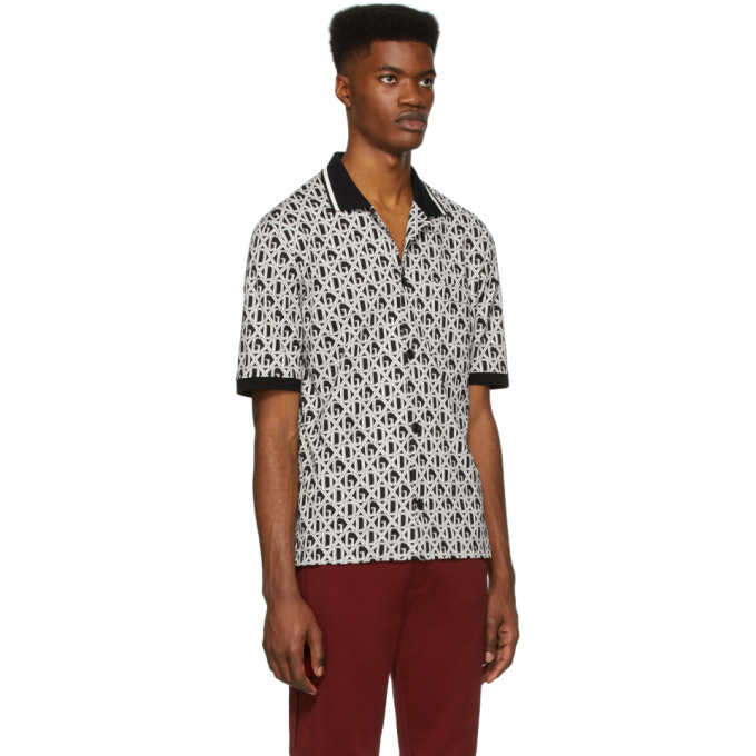 DOLCE & GABBANA DOLCE AND GABBANA BLACK AND WHITE DG SHIRT