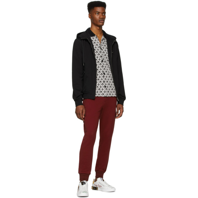 DOLCE & GABBANA DOLCE AND GABBANA BLACK AND WHITE DG SHIRT