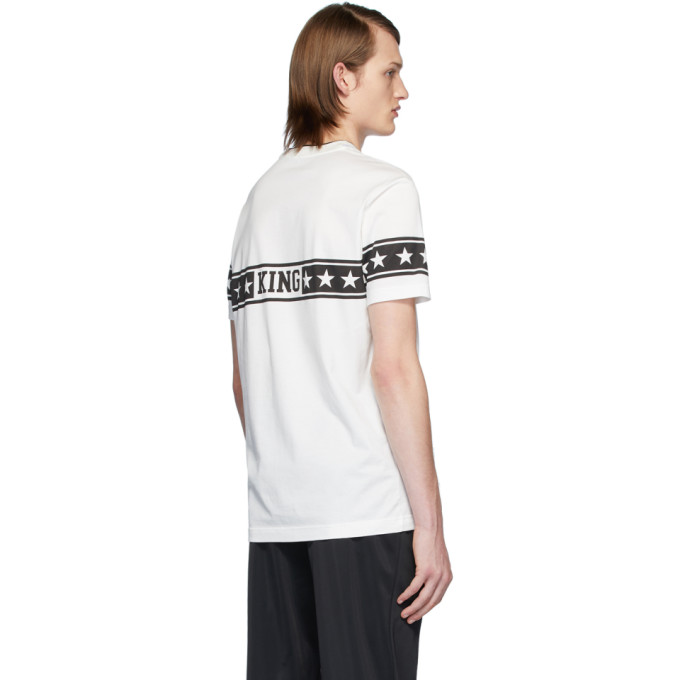 DOLCE & GABBANA DOLCE AND GABBANA WHITE DG STARS MILLENNIALS T-SHIRT