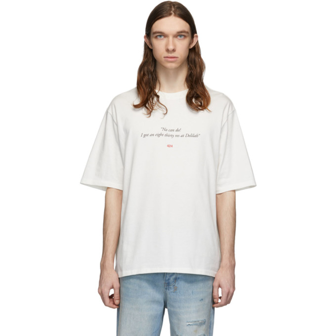 424 Delilah Cotton Jersey T-shirt In White