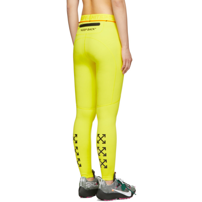 off white keep black leggings