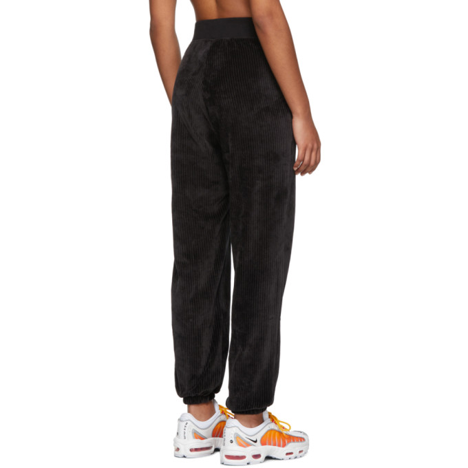 nike black velour lounge pants