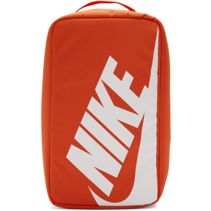 Click to view more detailed imagery on our partner's website Nike Orange Nylon Shoe Box Bag In 810orange