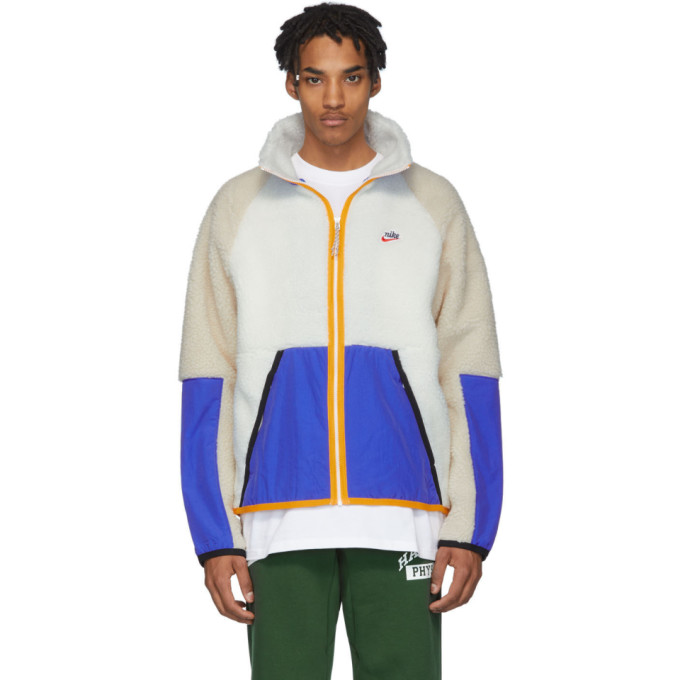 nike heritage essentials half zip sherpa jacket