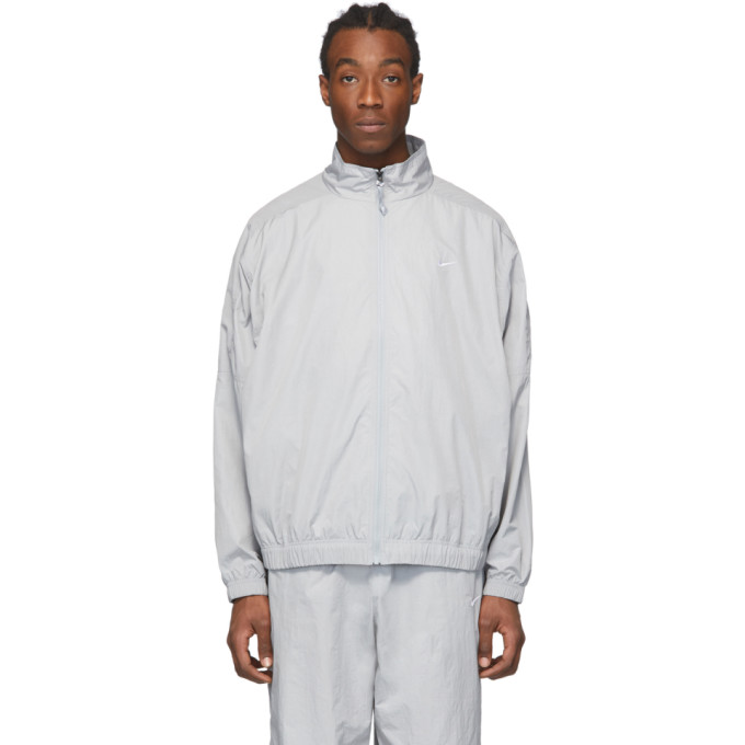 nike nrg track jacket grey