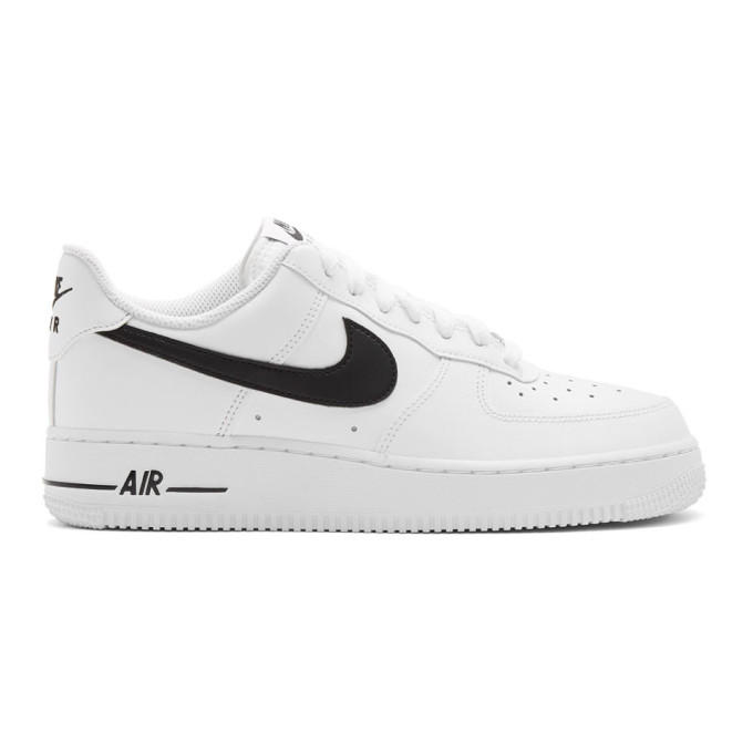 NIKE NIKE WHITE AND BLACK AIR FORCE 1 07 SNEAKERS