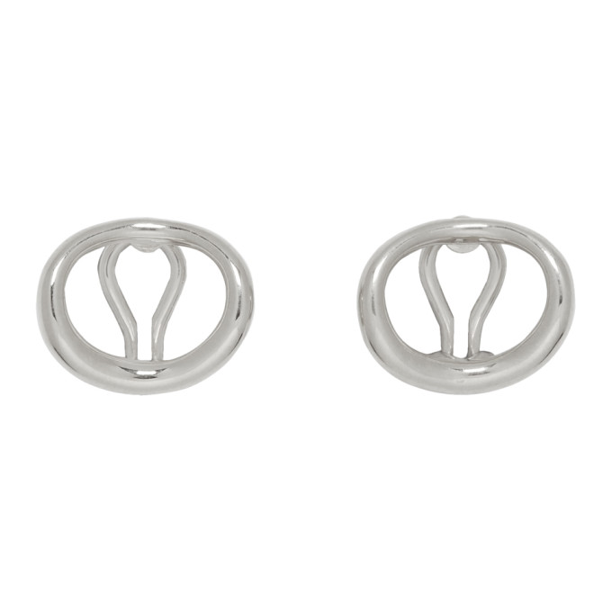 CHARLOTTE CHESNAIS CHARLOTTE CHESNAIS SILVER NAHO CLIP-ON EARRINGS