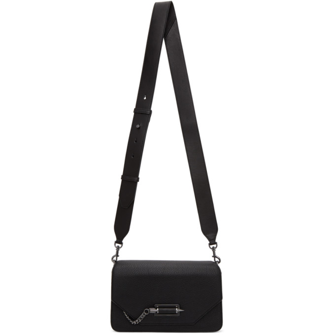 Mackage Black Cortney Shoulder Bag In Black/gmeta