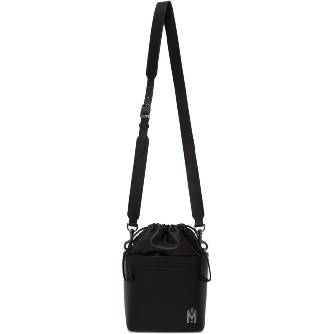 Mackage Black Liya Bucket Bag In Black/gmeta