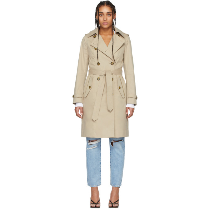 Mackage Odel Classic Trench Coat Down Vest In Sand ModeSens - Main Image
