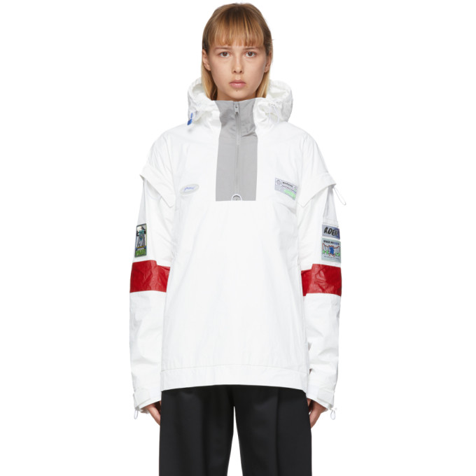 ADER ERROR White Oblique Anorak Jacket