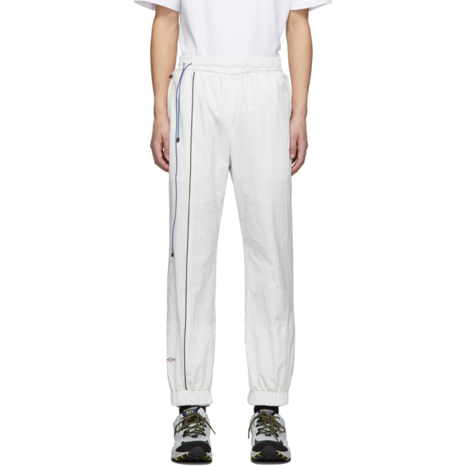 ADER ERROR ADER ERROR WHITE GRAPHIC PRINT TRACK PANTS