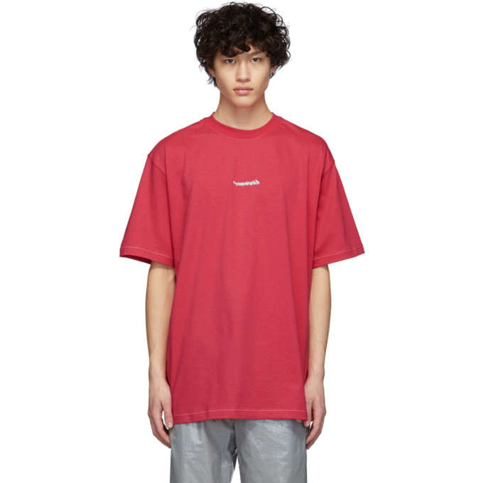 ADER ERROR ADER ERROR PINK OBTIN T-SHIRT