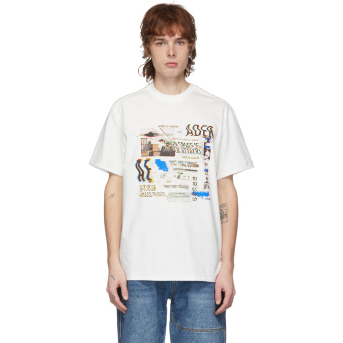 ADER ERROR ADER ERROR WHITE NOISM T-SHIRT