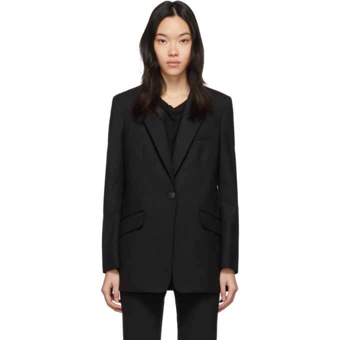 Click to view more detailed imagery on our partner's website Rag & Bone Rag And Bone Black Wool Ames Blazer