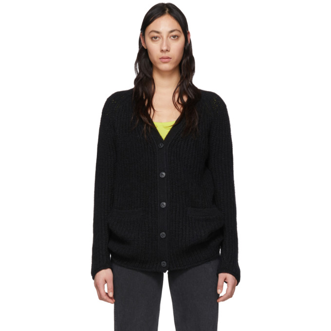 Bone Black Wool Joseph Cardigan | ModeSens
