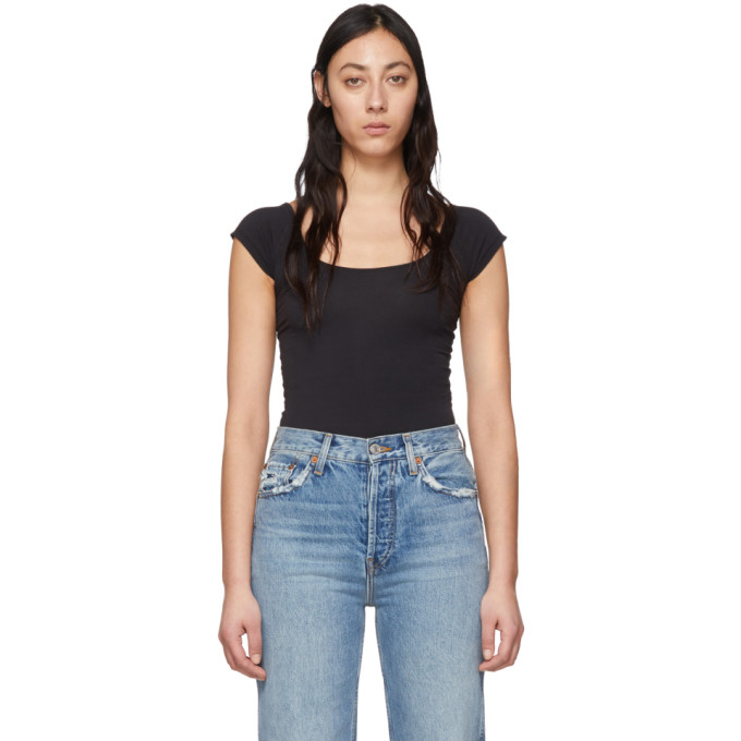 RAG & BONE RAG AND BONE BLACK NADIA BODYSUIT