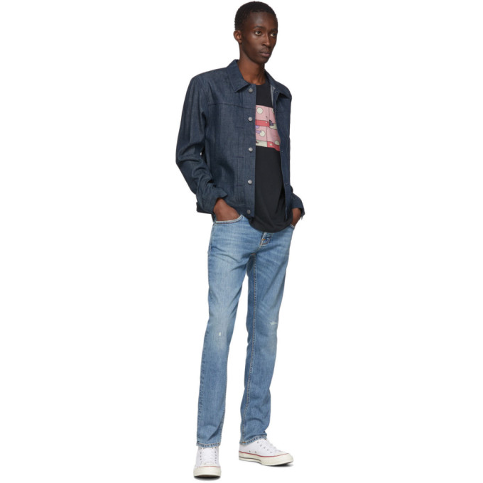 NUDIE JEANS NUDIE JEANS INDIGO DENIM VINNY DRY CLASSIC SLUB JACKET