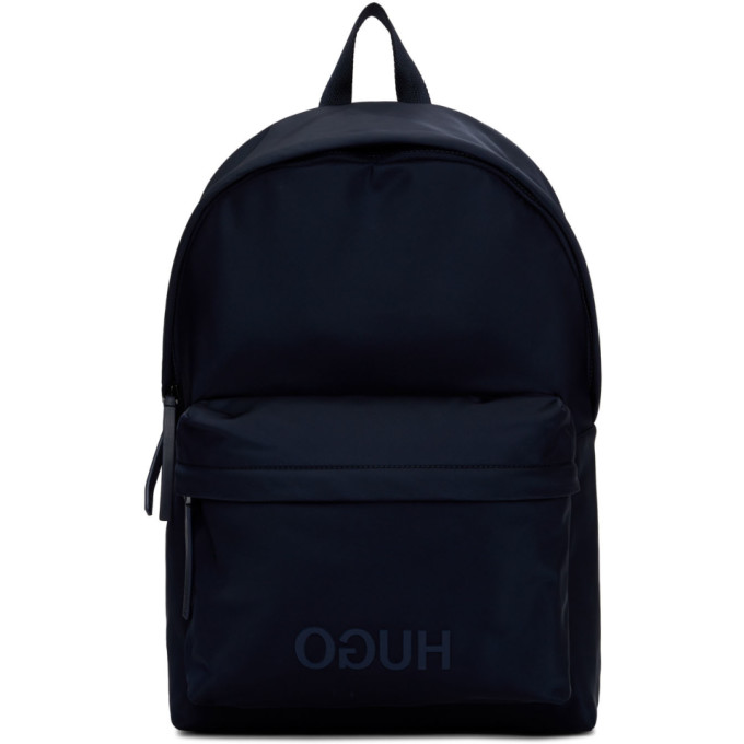 Hugo Navy Record Backpack In 410 Navy