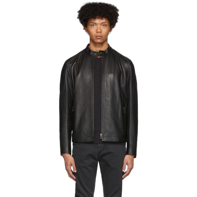 BELSTAFF BELSTAFF BLACK LEATHER REEVE JACKET