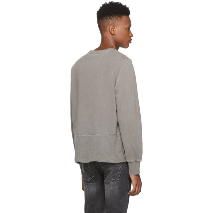 KSUBI KSUBI GREY SEEING LINES SWEATSHIRT