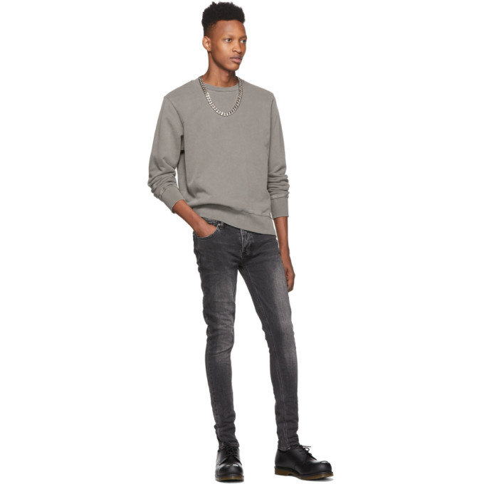 KSUBI KSUBI GREY SEEING LINES SWEATSHIRT