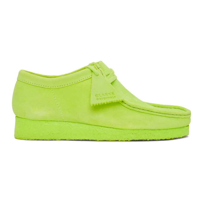 lime green clark wallabees